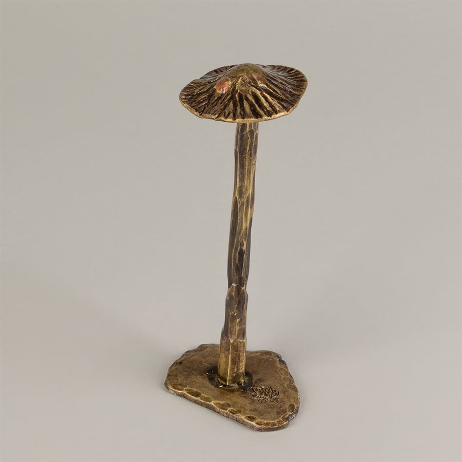 Sylvestre 4 – champignon décoratif en laiton forgé