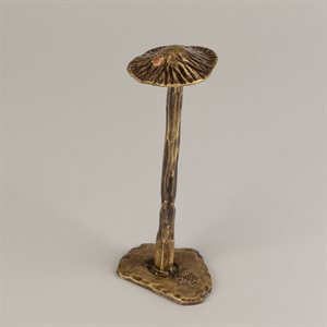 Sylvestre 4 – champignon décoratif en laiton forgé