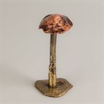 Découverte 4 – champignon décoratif en laiton et cuivre forgés