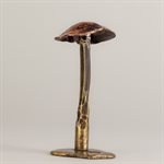 Découverte 4 – champignon décoratif en laiton et cuivre forgés