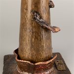 Le patriarche – sculpture champignon en laiton forgé