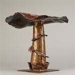 Le patriarche – sculpture champignon en laiton forgé
