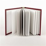Notebook or drawings with two-way opening