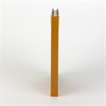 Cahier de notes rigide couverture en cuirette ocre et Brun