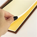 Cahier de notes rigide couverture en cuirette ocre et Brun
