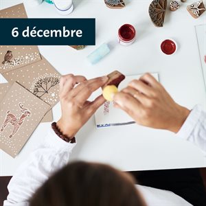 Atelier - Fabrication de cartes de souhaits avec Anick Gosselin 14h30 à 15h30