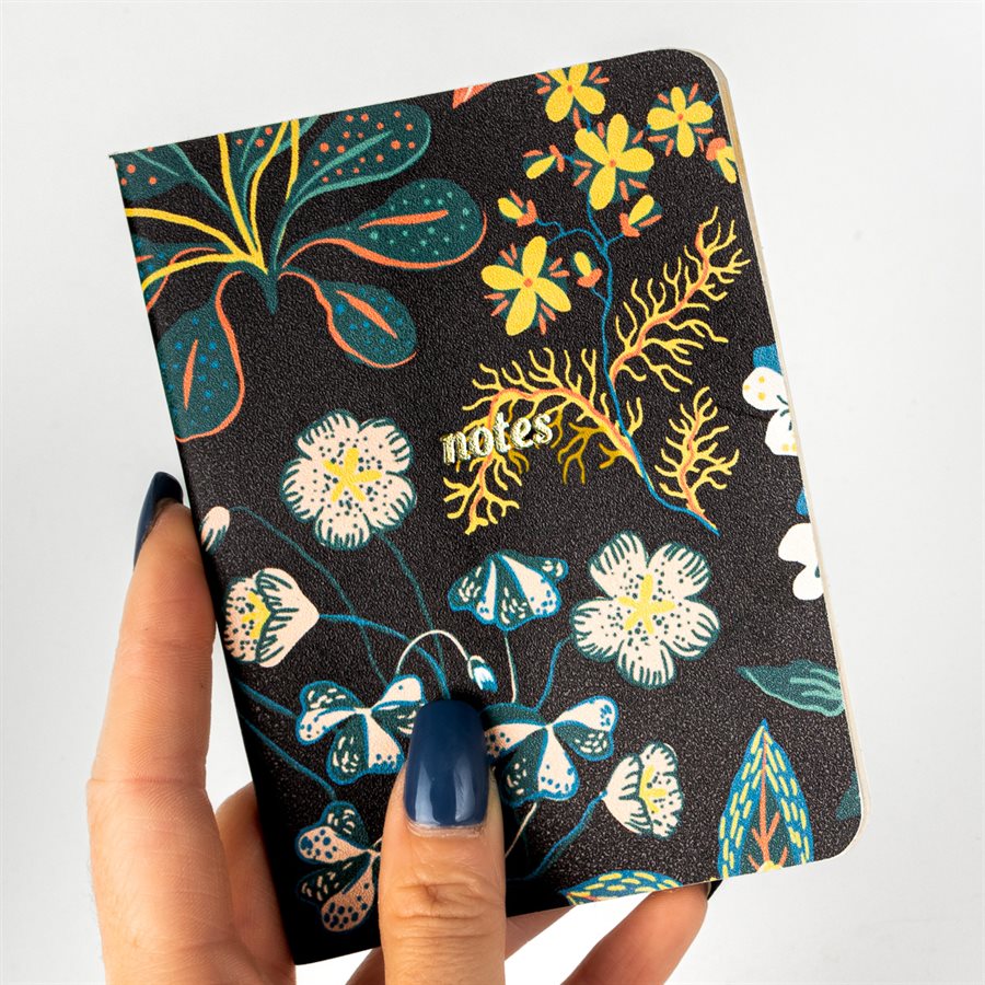 CONTE - Mini pocket notebook with soft cover Flowers