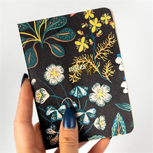 CONTE - Mini carnet de poche à couverture souple Fleurs