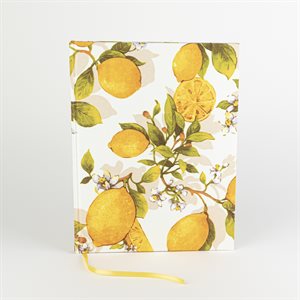 Large Magnolia Notebook with Hard Cover and Natural Paper