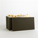 Recycled mini notepad with lettered bookmark L