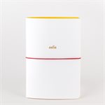 White, yellow and gold embossed Finally notebook