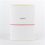 White, yellow and gold embossed Always notebook