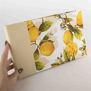 Oblong lemon notebook