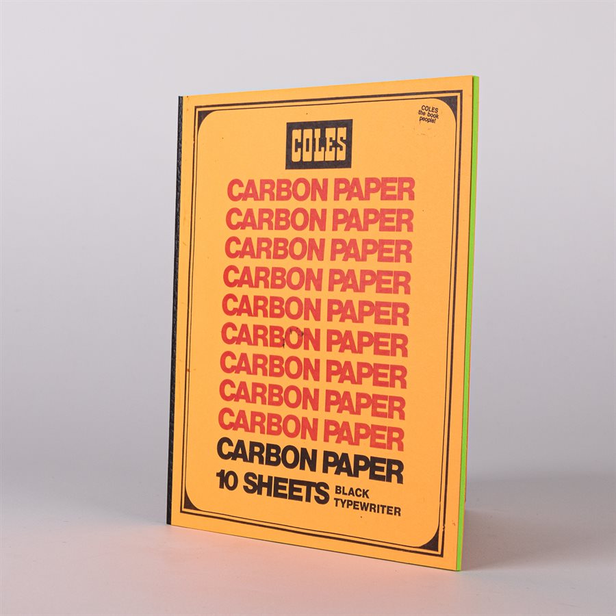 Small 40-page Carbon notebook Orange cover green pages Small 40-page Carbon notebook Orange cover green pages
