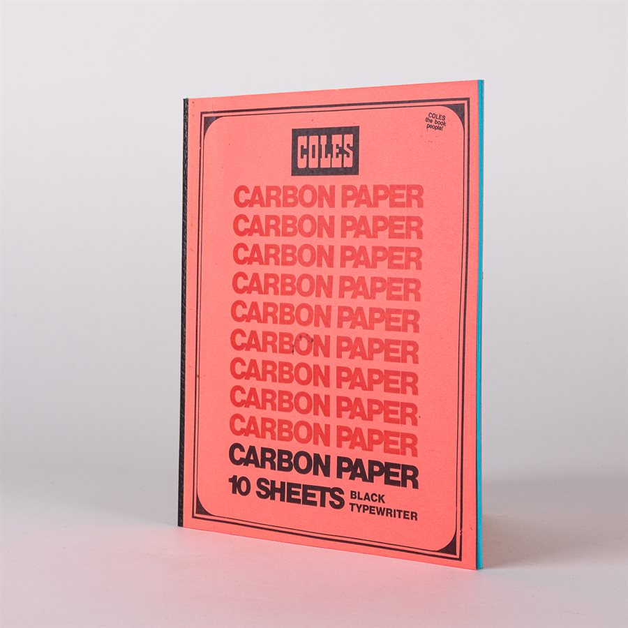 Small 40-page Carbon notebook Red cover, blue pages Small 40-page Carbon notebook Red cover, blue pages