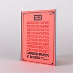 Small 40-page Carbon notebook Red cover, blue pages