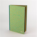 Notebook from the Mireille collection - Yellow and turquoise