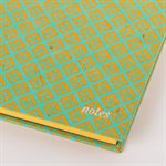 Notebook from the Mireille collection - Yellow and turquoise