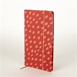 ROSE / ROSE - Cahier étroit avec couverture en tissus peint