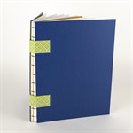 LAURENT - Drawing notebook with coptic binding Cobalt blue