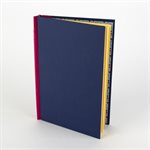 Cahier rigide Bleu vellum et rose barbie