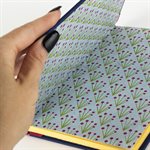 Cahier rigide Bleu vellum et rose barbie