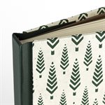 FOREST - Large hardcover notebook with fir tree effect pattern