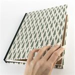 FOREST - Large hardcover notebook with fir tree effect pattern