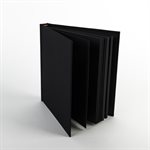 ECLIPSE - All black notebook with lunar collage