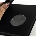 ECLIPSE - All black notebook with lunar collage