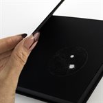 ECLIPSE - All black notebook with lunar collage