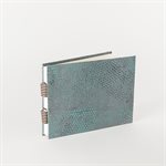 FREDDO: Watercolor Sketchbook in screen-printed raw silk – Small landscape format