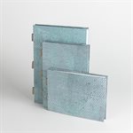 FREDDO: Watercolor Sketchbook in screen-printed raw silk – Small landscape format