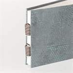 FREDDO: Watercolor Sketchbook in screen-printed raw silk – Small landscape format