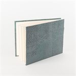 FREDDO: Watercolor Sketchbook in screen-printed raw silk – Small landscape format