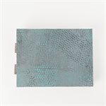 FREDDO: Watercolor Sketchbook in screen-printed raw silk – Small landscape format