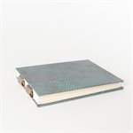 FREDDO: Watercolor Sketchbook in screen-printed raw silk – Small landscape format