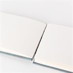 FREDDO: Watercolor Sketchbook in screen-printed raw silk – Small landscape format