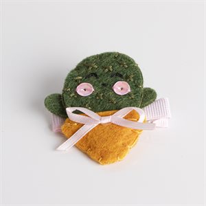 Felt hair clip Cactus