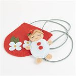 Baby Lina and her little bag Red and light blue