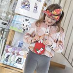 Baby Lina and her little bag Red and light blue