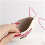 Tulip bulb and matching bag - White