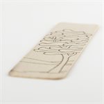 Pyrographed wood bookmark, model 