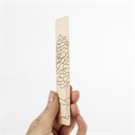 Pyrographed wood bookmark, model 