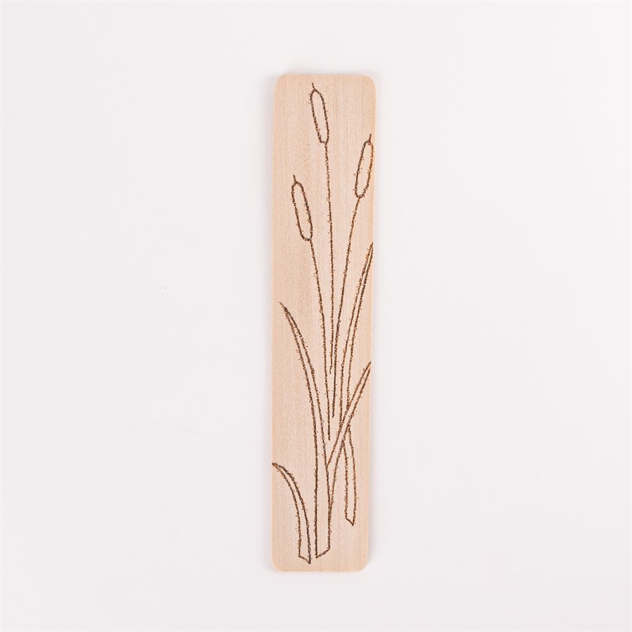 Pyrographed wood bookmark, model Pyrographed wood bookmark, model