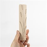 Signet en bois pyrogravé, modèle La danse des marais