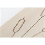 Signet en bois pyrogravé, modèle La danse des marais