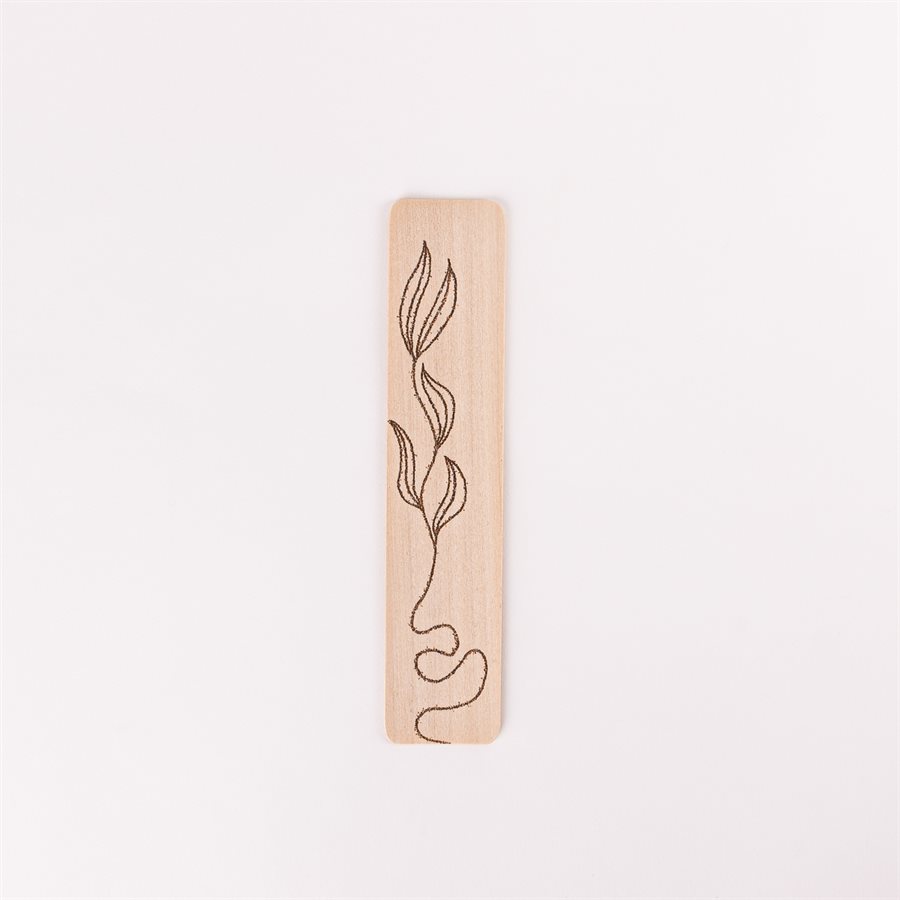 Pyrographed wood bookmark, model Pyrographed wood bookmark, model