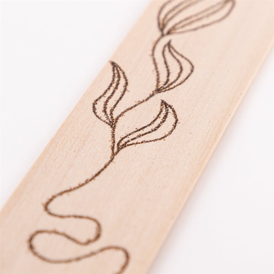 Pyrographed wood bookmark, model Pyrographed wood bookmark, model