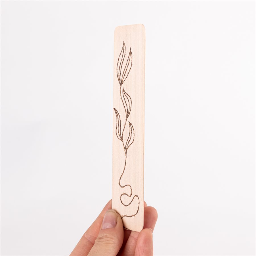 Pyrographed wood bookmark, model Pyrographed wood bookmark, model